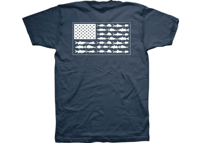 PFG Americana Saltwater Fish Flag T-Shirt